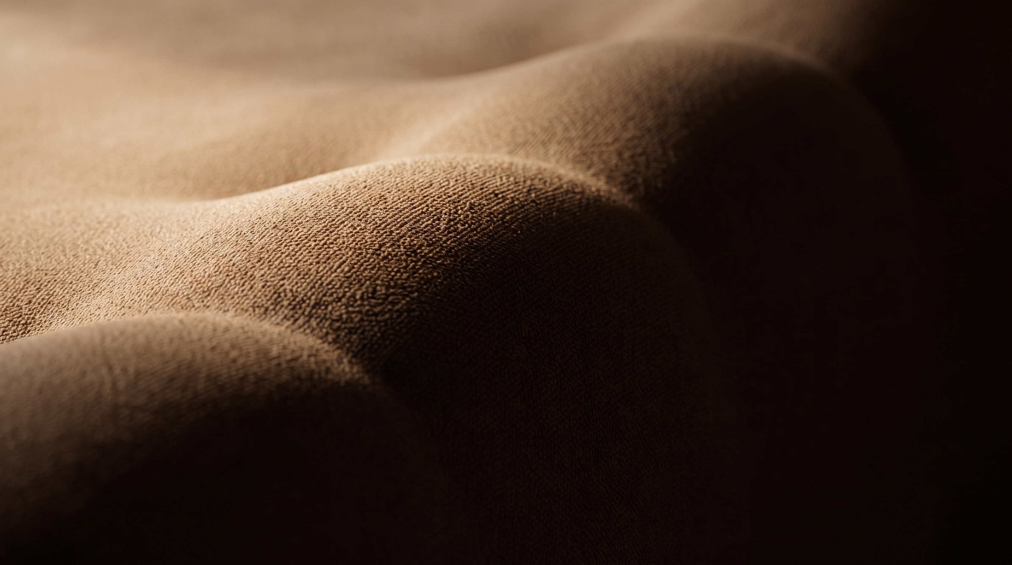 Upholstery fibre at close range